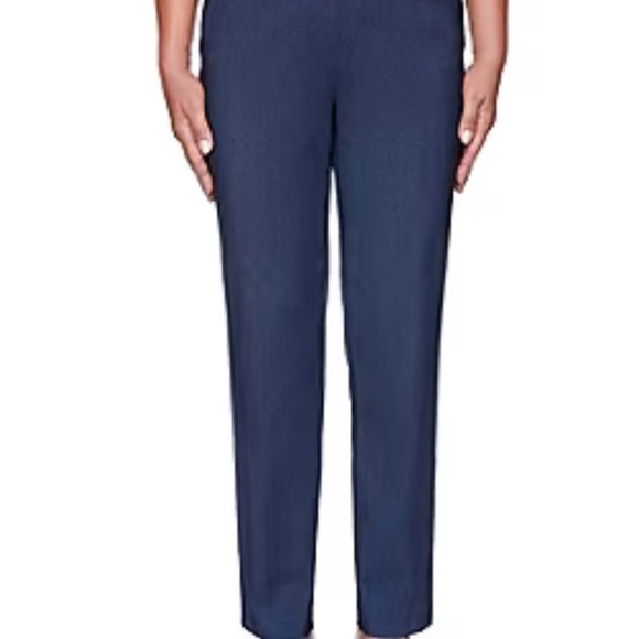 Alfred Dunner Pants - Alfred Dunner Classics Womens Slim Mid Rise Pull-On Pant